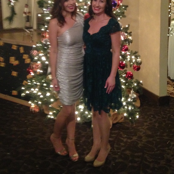 Express Silver one shoulder dress Size 6 - Picture 1 of 7